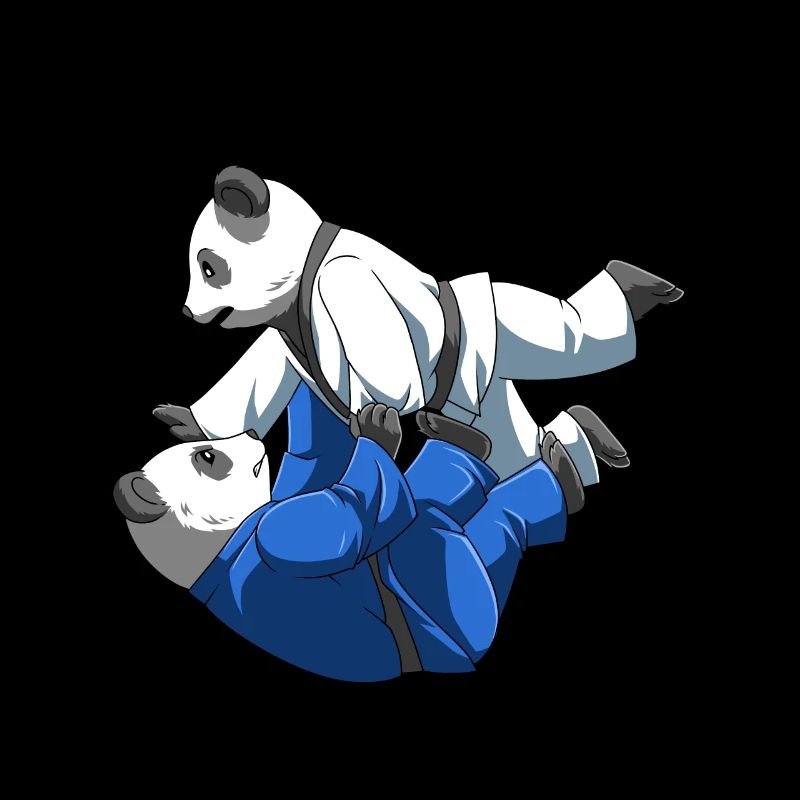 Panda bears at BJJ training