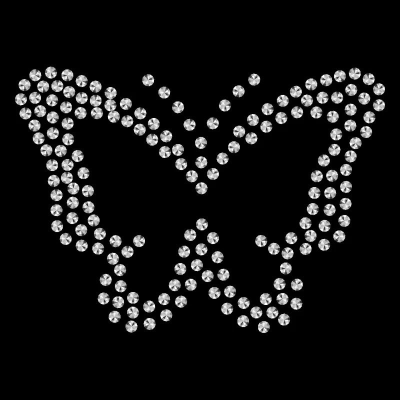 Diamond butterfly silver