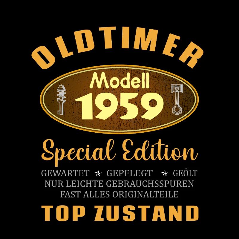 Oldtimer Modell 1959 Auto 62. Geburtstag Geschenk