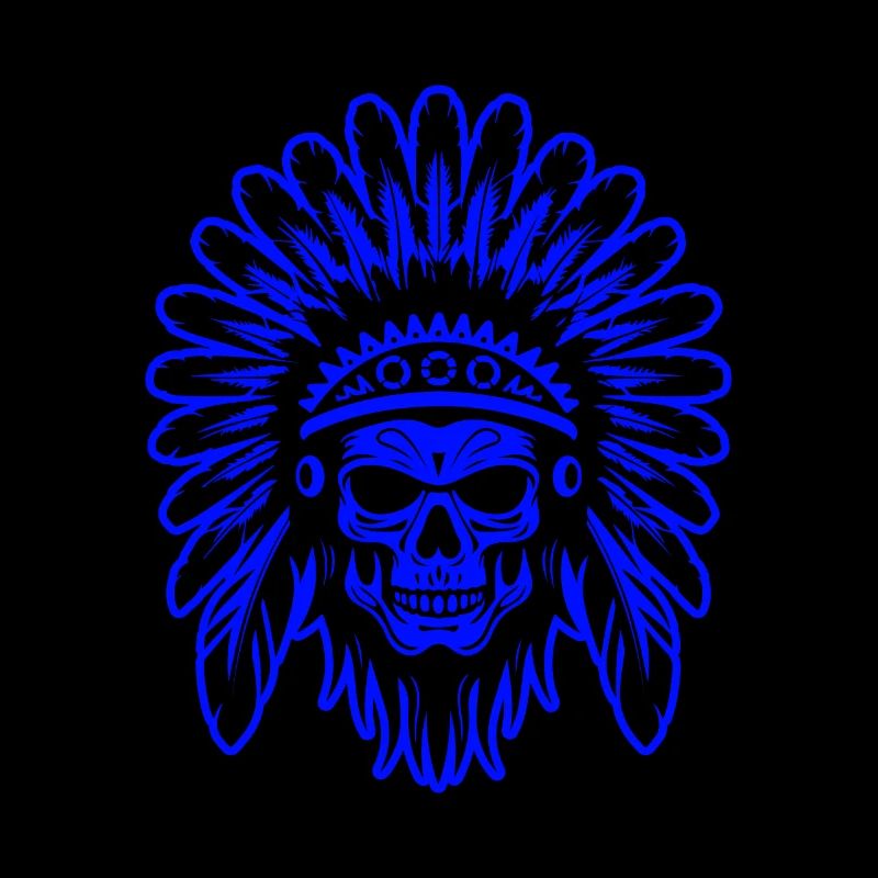 Apache Totenkopf Indianer