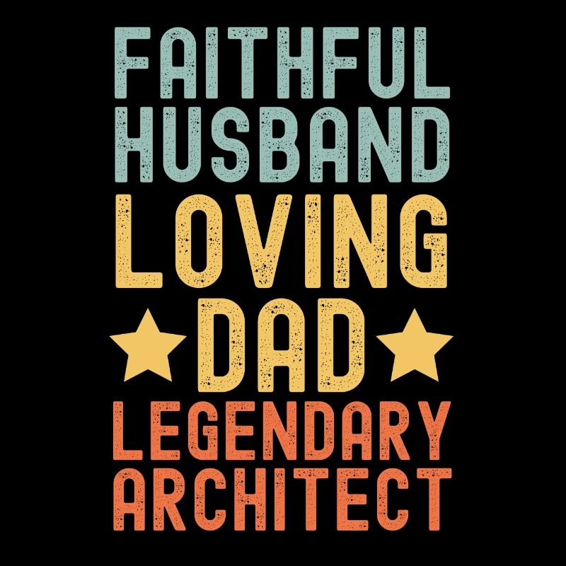 Husband Father Legendary architect retro vintage