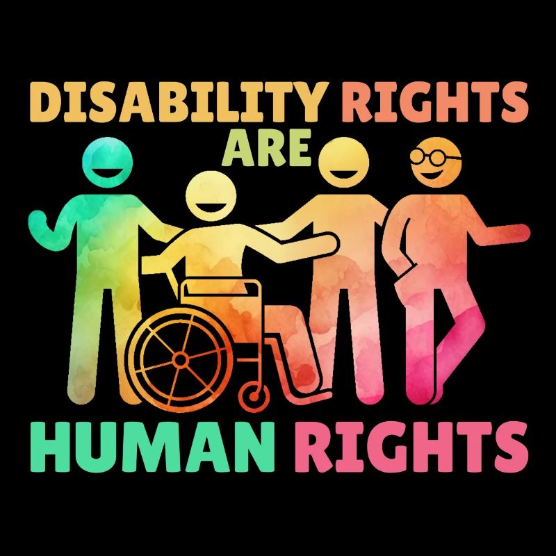 Disability Rights Are Human Rights Rainbow