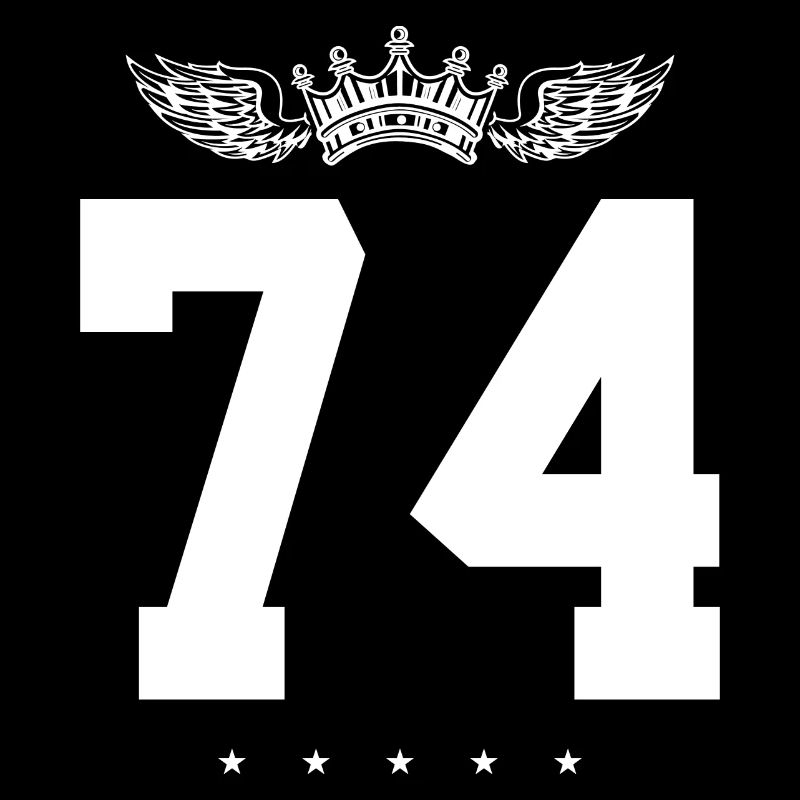 74 Number crown