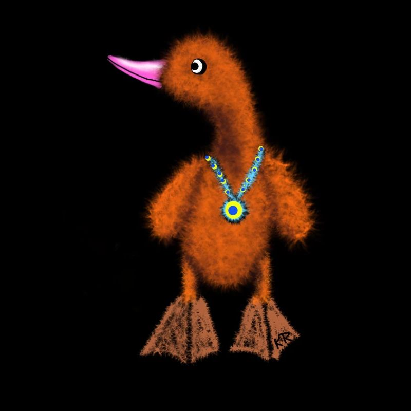 Canard couleur bronze