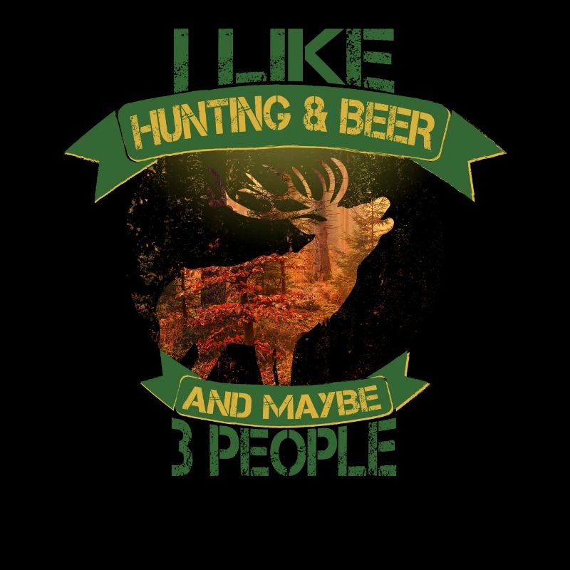 Bier nach der Jagd Jäger Tshirt Geschenk Hirsch