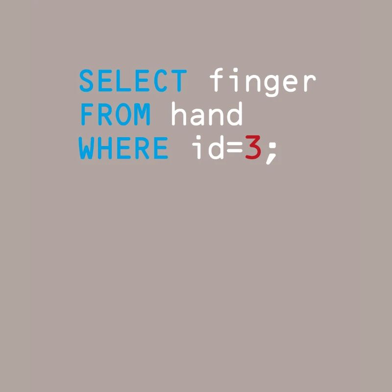 Middle finger coder code funny fuck you
