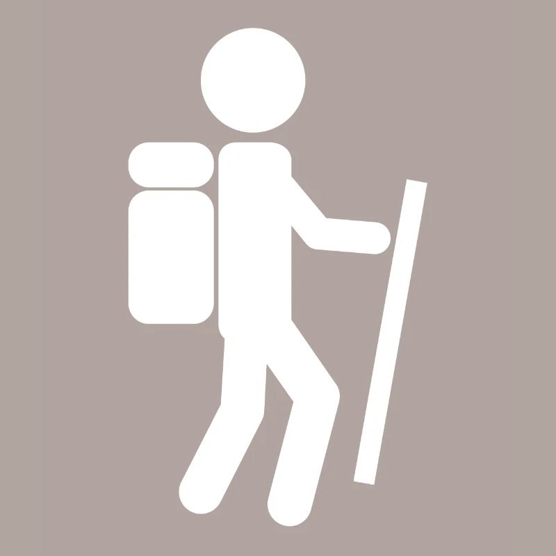 Wanderer comme une figure de bâton