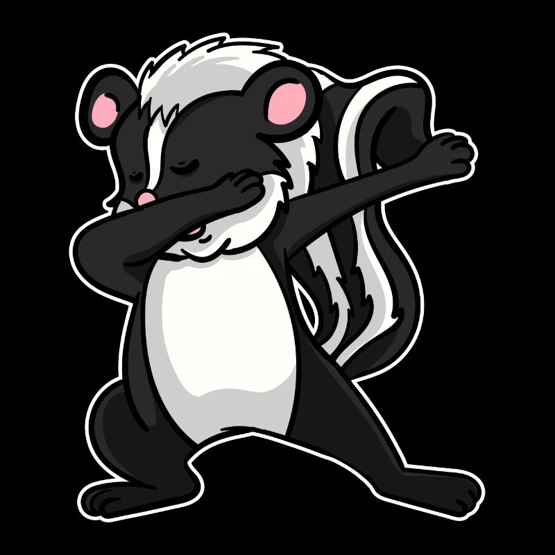 Skunk Animal Dabbing Dance Funny Gift
