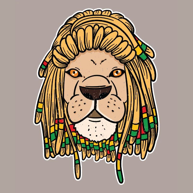 Reggae Rasta Rastafari Lion Dreadlocks Gift