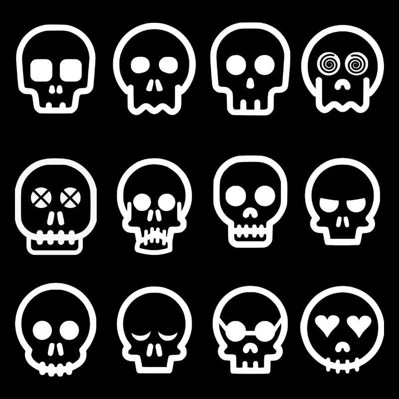 Comic Skulls | Totenköpfe Halloween