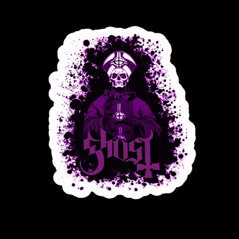 Ghost logo purple