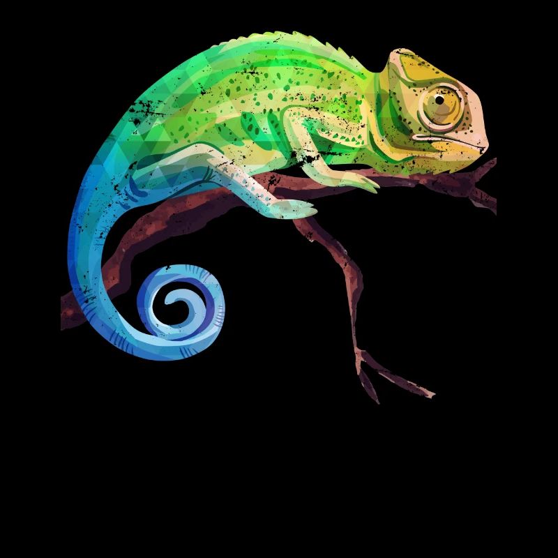 Reptile caméléon tropique