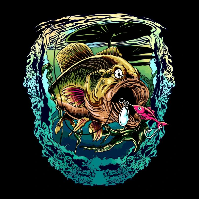 Pêcheur pêcheur perche perche bar poisson