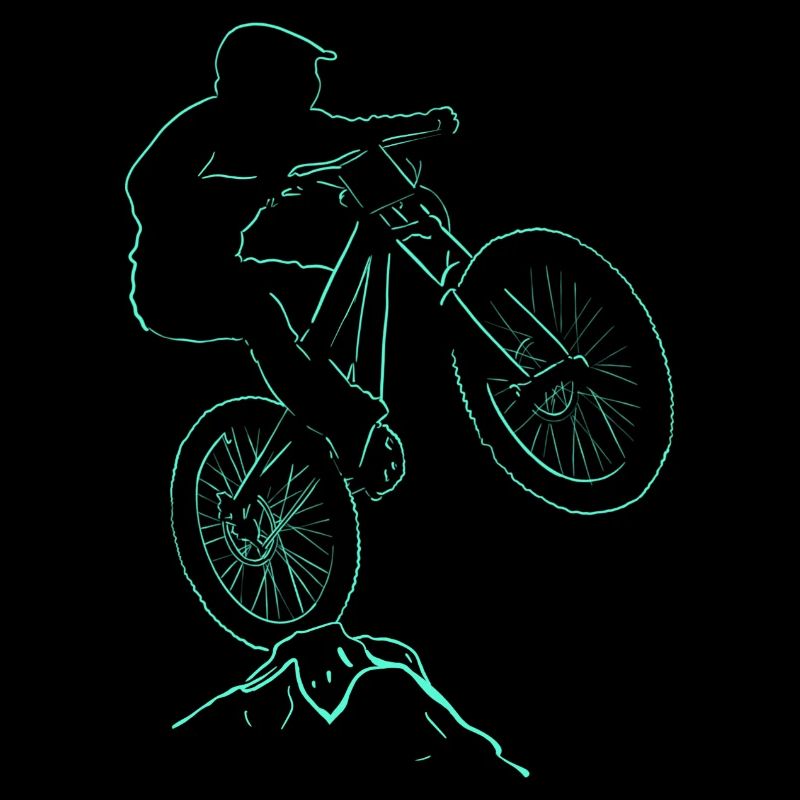 Biker Velo-Abfahrt
