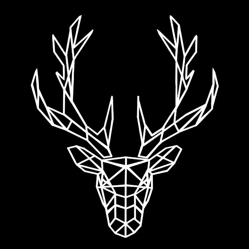 tête de cerf polygone