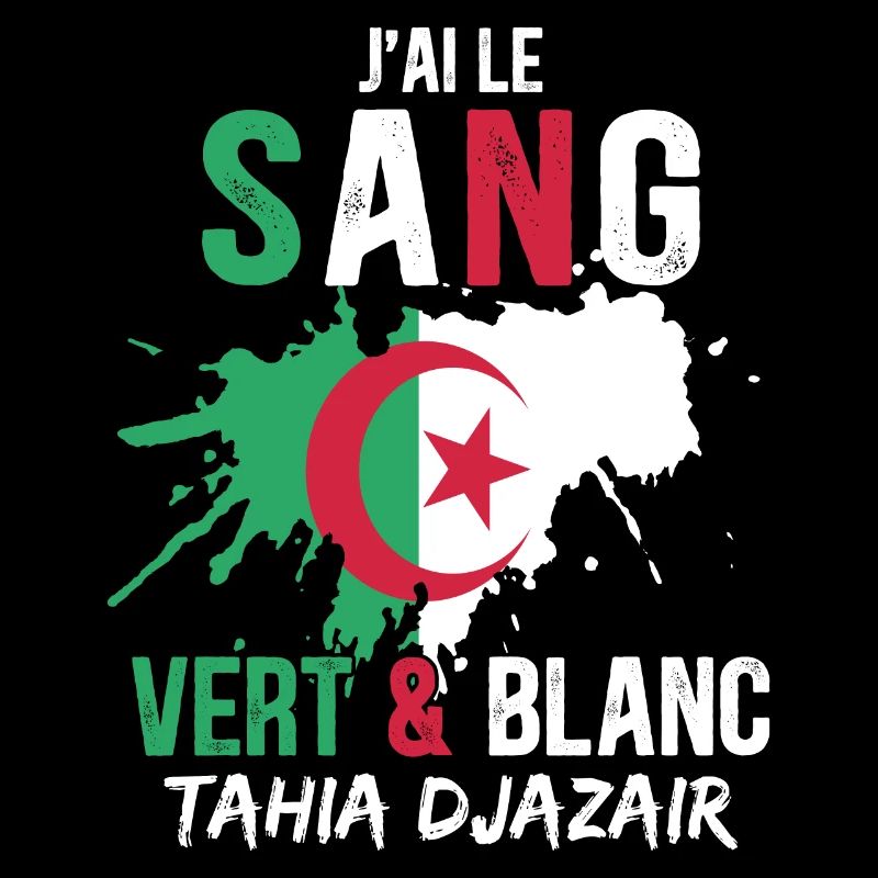 Drapeau Algérie Cadeau Supporter Algérien Équipe