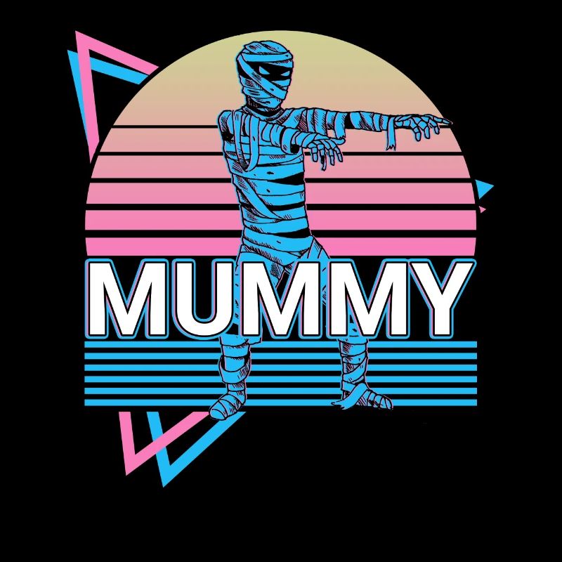 Mumie Halloween Retro Geschenk