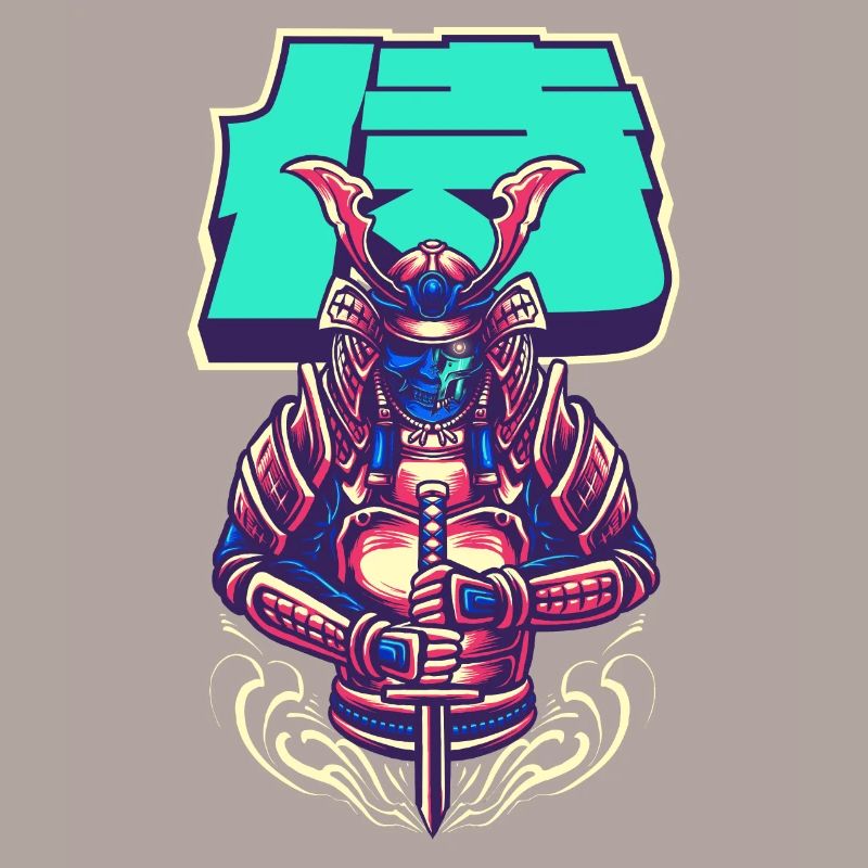Cyborg Samurai Bushido-Krieger Cyber-Ästhetik