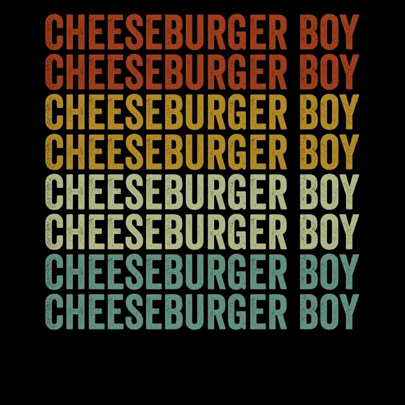 Cheeseburger Garçon Amateurs de burger Drôle de fromageb