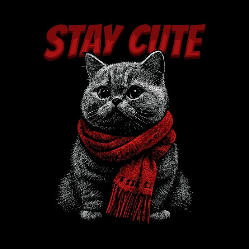 Echarpe de chat Restez mignon