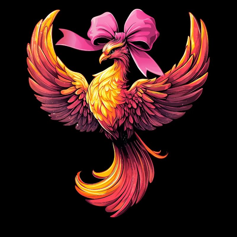 Coquettish Bow Phoenix Mythical Eagle Old