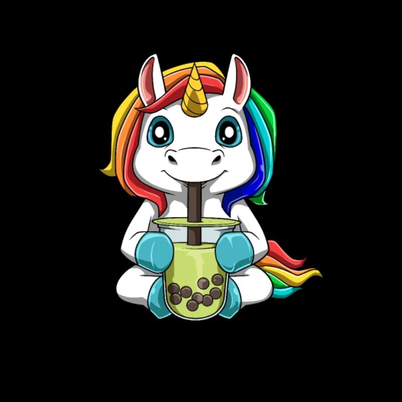 Bubble Tea Einhorn Boba Tee