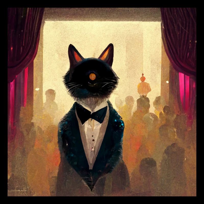 Chat de salle de bal