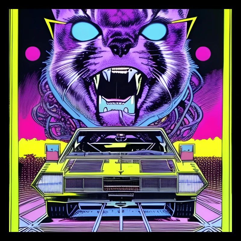 Wolf und Auto