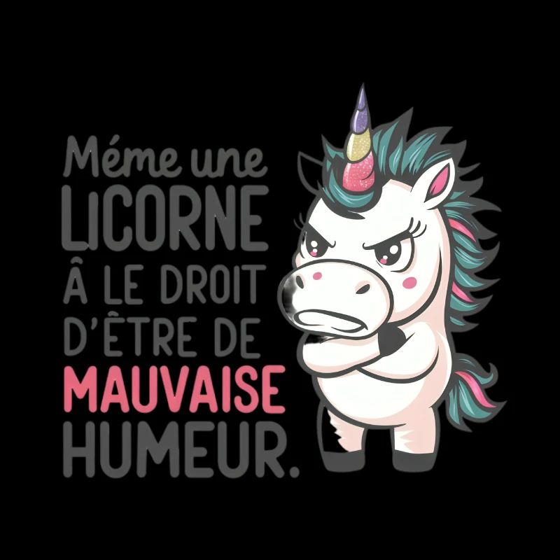 Auch ein Einhorn kann schlechte Laune haben
