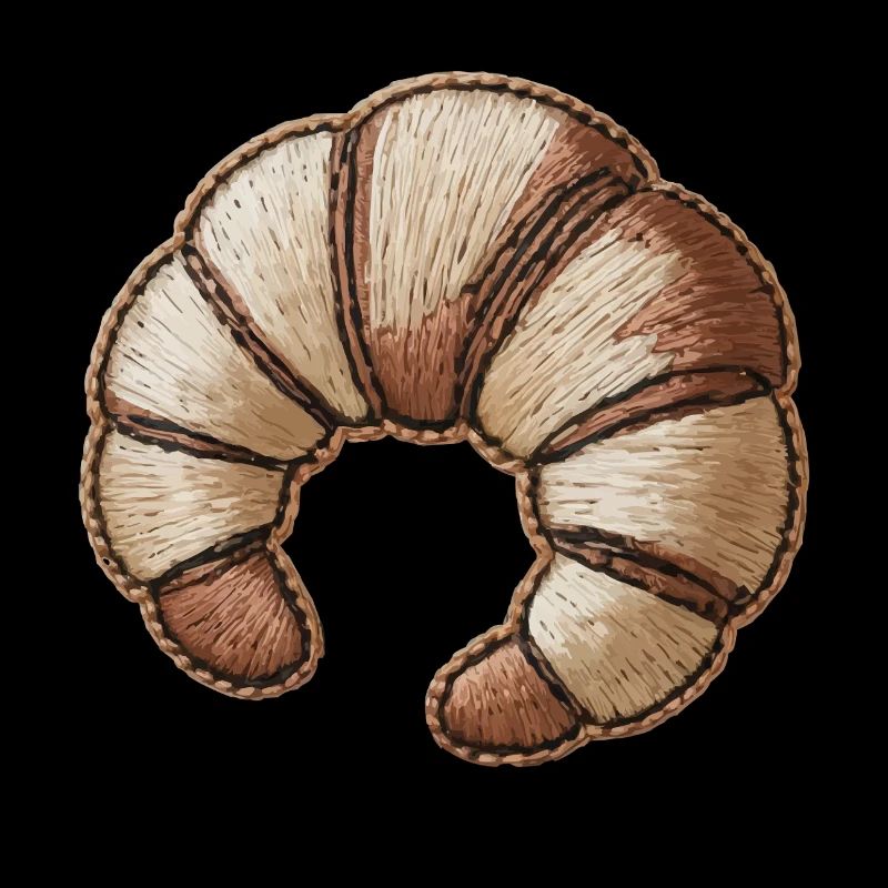 Schöne gestickte Sichel