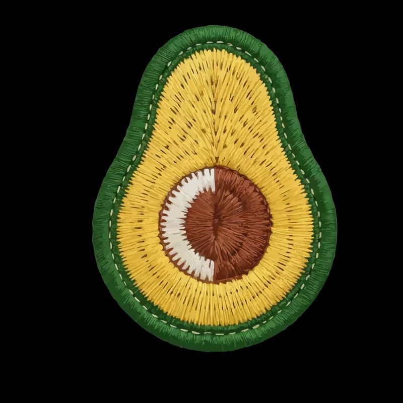 Schöne bestickte Avocado