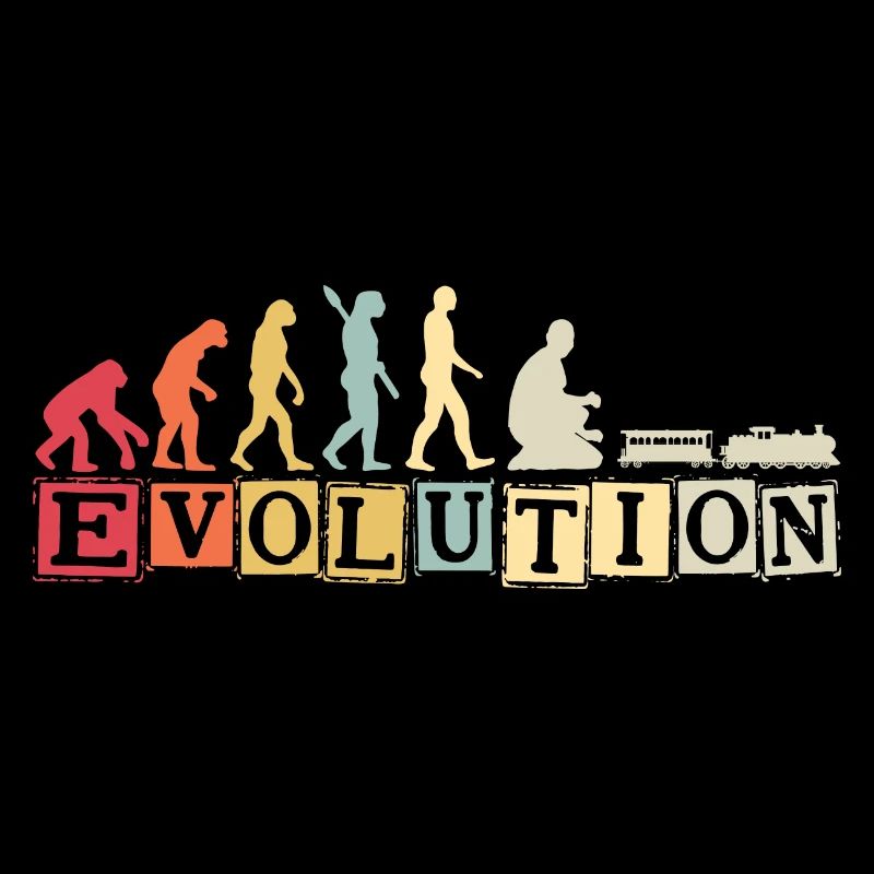Evolution of Human Train Model Railway