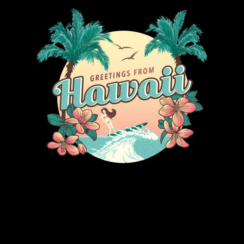 HAWAII BEACH À LA CONCEPTION DE VACANCES POUR UN CADEAU