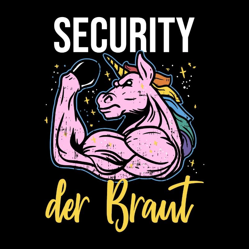 Security Der Braut Einhorn JGA Sicherheitsdienst