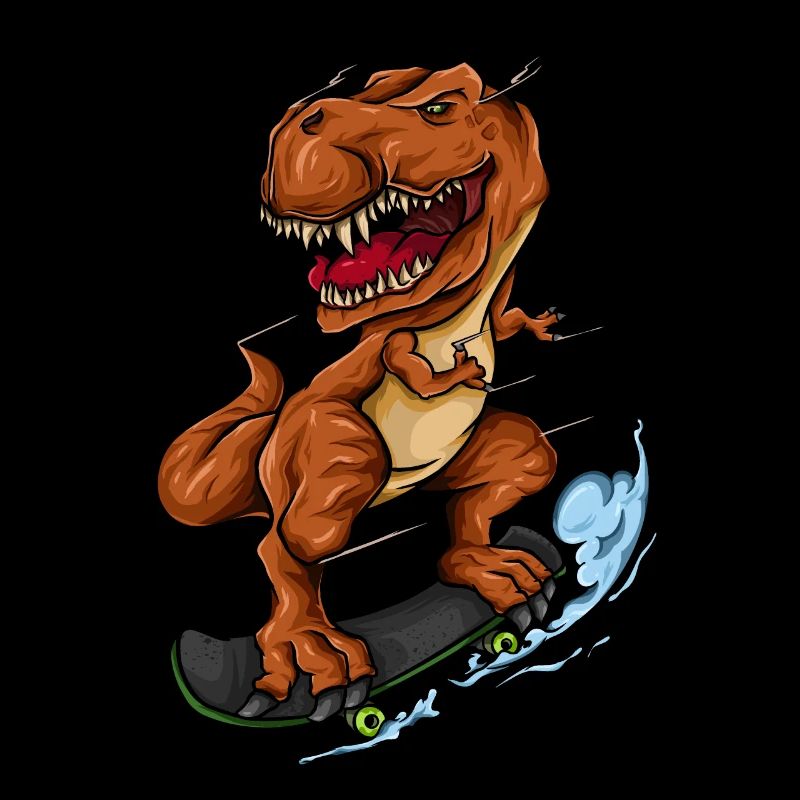 Planche à roulettes T Rex - Trex Dinosaur Skateboarder