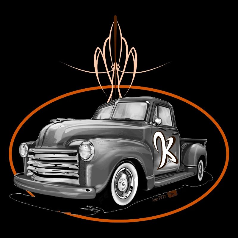 Chevy Apache mit Pinstriping Custom Car Pick Up