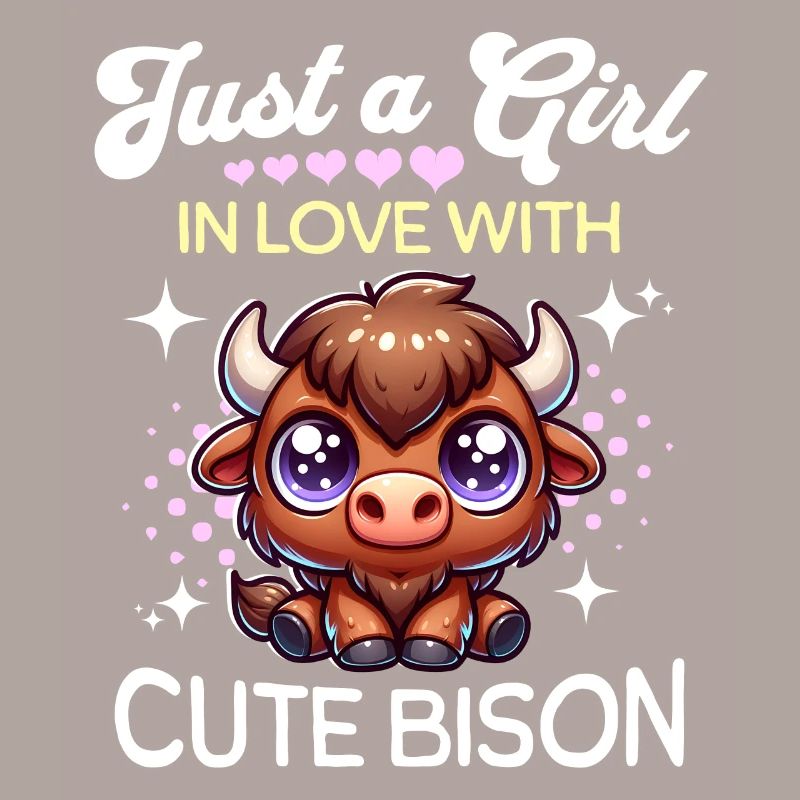 Büffel Mädchen Bison