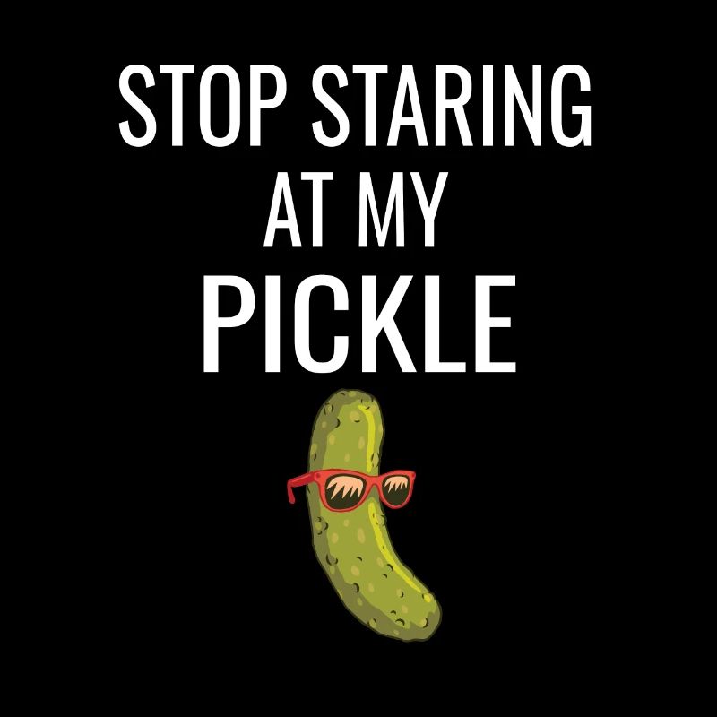 Humour Homme Concombre Arrête de regarder mon cornichon