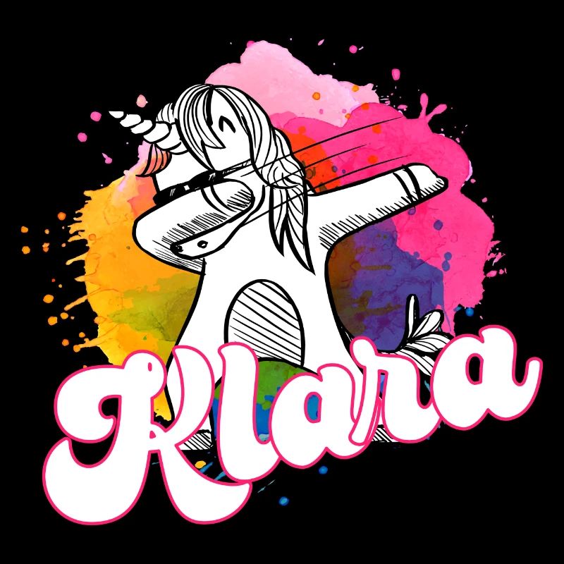 KLARA - Beau nom avec licorne dabbing