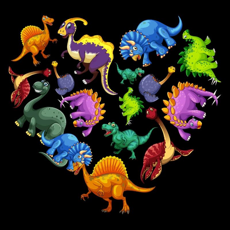 Herz Dino Dinosaurier
