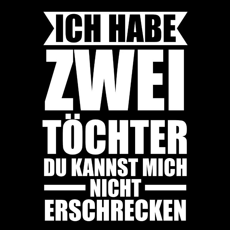 2 Töchter Familie Papa von 2 Töchter Geschenk