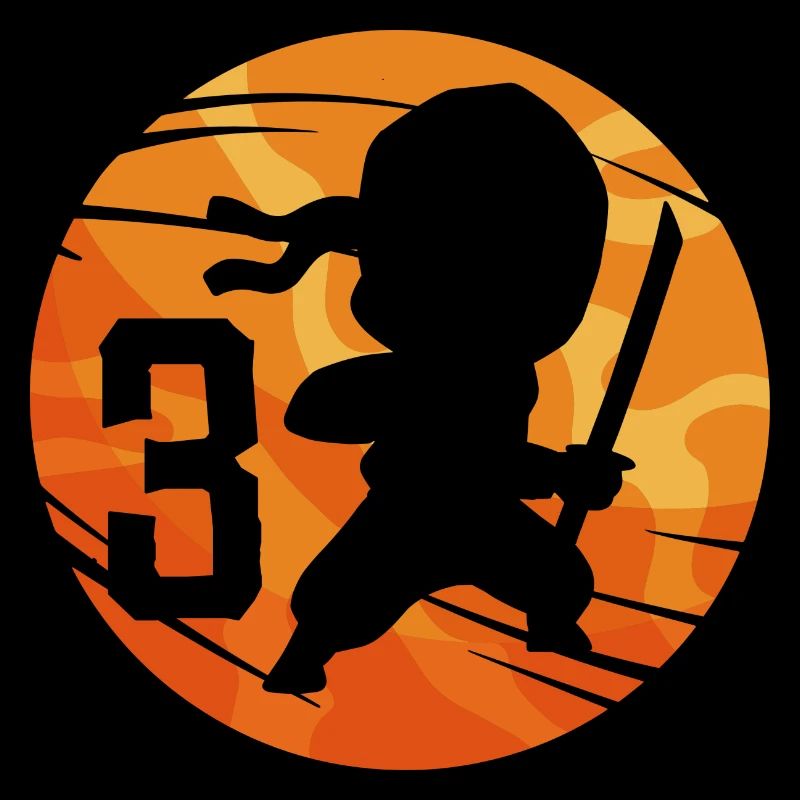 Ninja Fighter 3ème anniversaire Garçon 3 ans