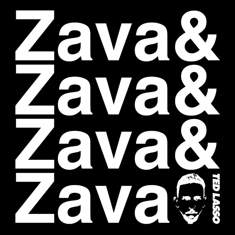 Ted Lasso Écriture Zava En Blanc