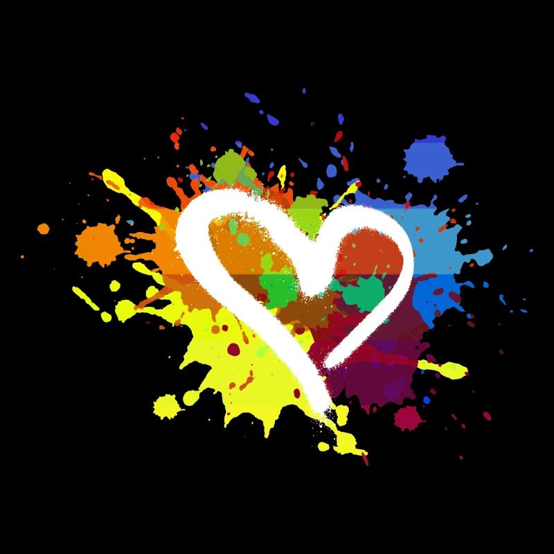 herz,bunt,klecks,farbklecks,bunt