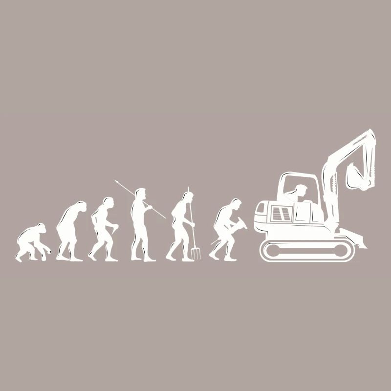 Baggerfahrer Evolution Baggern Bagger Geschenk