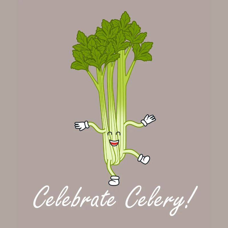 Celery Celebration Ironic Saying Vegetables