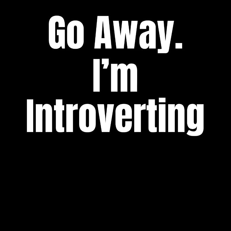 Gehen Sie Weg. Ich Bin Introvertierter Humor