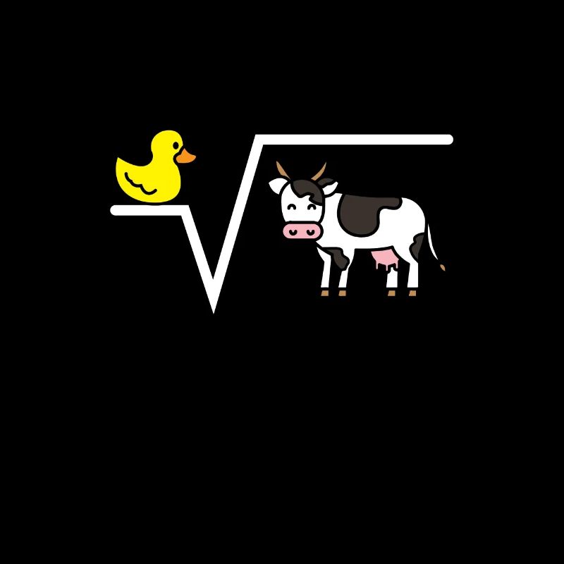 Duck Root from Cow Funny Math Gift