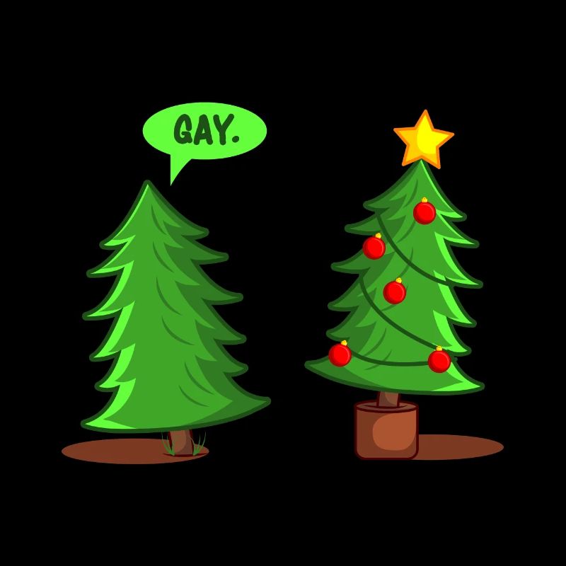 Sapin de Noël drôle