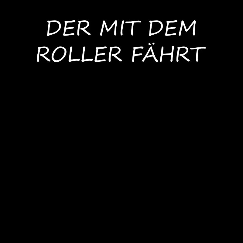 Der mit dem Roller fährt Rollerfahrer